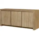 Zerano 3 Door Buffet Sideboard in Brushed Smoke Wood